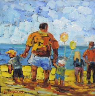 Father's Day at the Beach by Lucy Manley