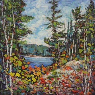 Lookout at Beausoleil Is. by Lucy Manley