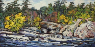 Burleigh Falls in November by Lucy Manley