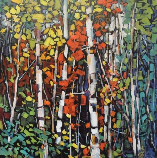 Birch Maze by Lucy Manley
