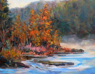 Mist on the Madawaska by Lucy Manley