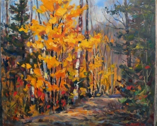 Yellow Maples by Lucy Manley