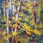 Yellow Beech Leaves by Lucy Manley
