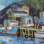 Bay Gliders, Petty Harbour by lucy Manley