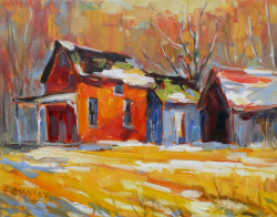 Corn Stubble by Lucy Manley - SOLD