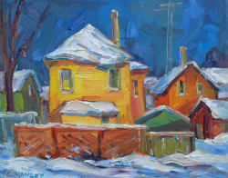 Evening on Park by Lucy Manley - SOLD