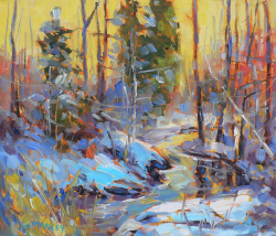 Winter Pastels #2 by Lucy Manley - SOLD