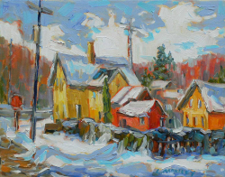 Winter in Bailieboro by Lucy Manley - SOLD