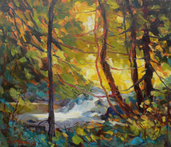 Yellow Glow #1 by Lucy Manley - SOLD