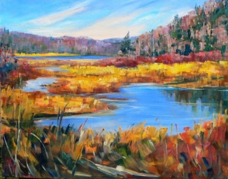 Madawaska River Marsh by Lucy Manley
