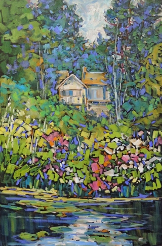 Summer on the creek by Lucy Manley