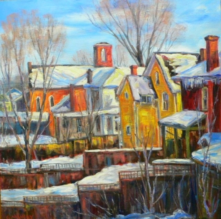 Backyards, Warkworth by Lucy Manley