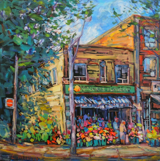 Avenue Road Flower Market by Lucy Manley