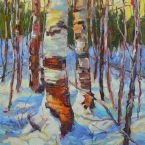 Birch Trunks by Lucy Manley