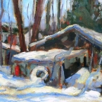 Snowbound Sheds by Lucy Manley
