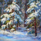 Snow Covered Spruce by Lucy Manley